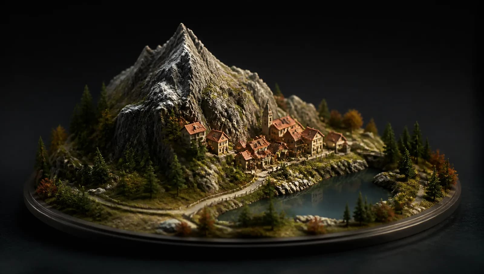 Image of the AI miniature-worlds trend, AI-generated