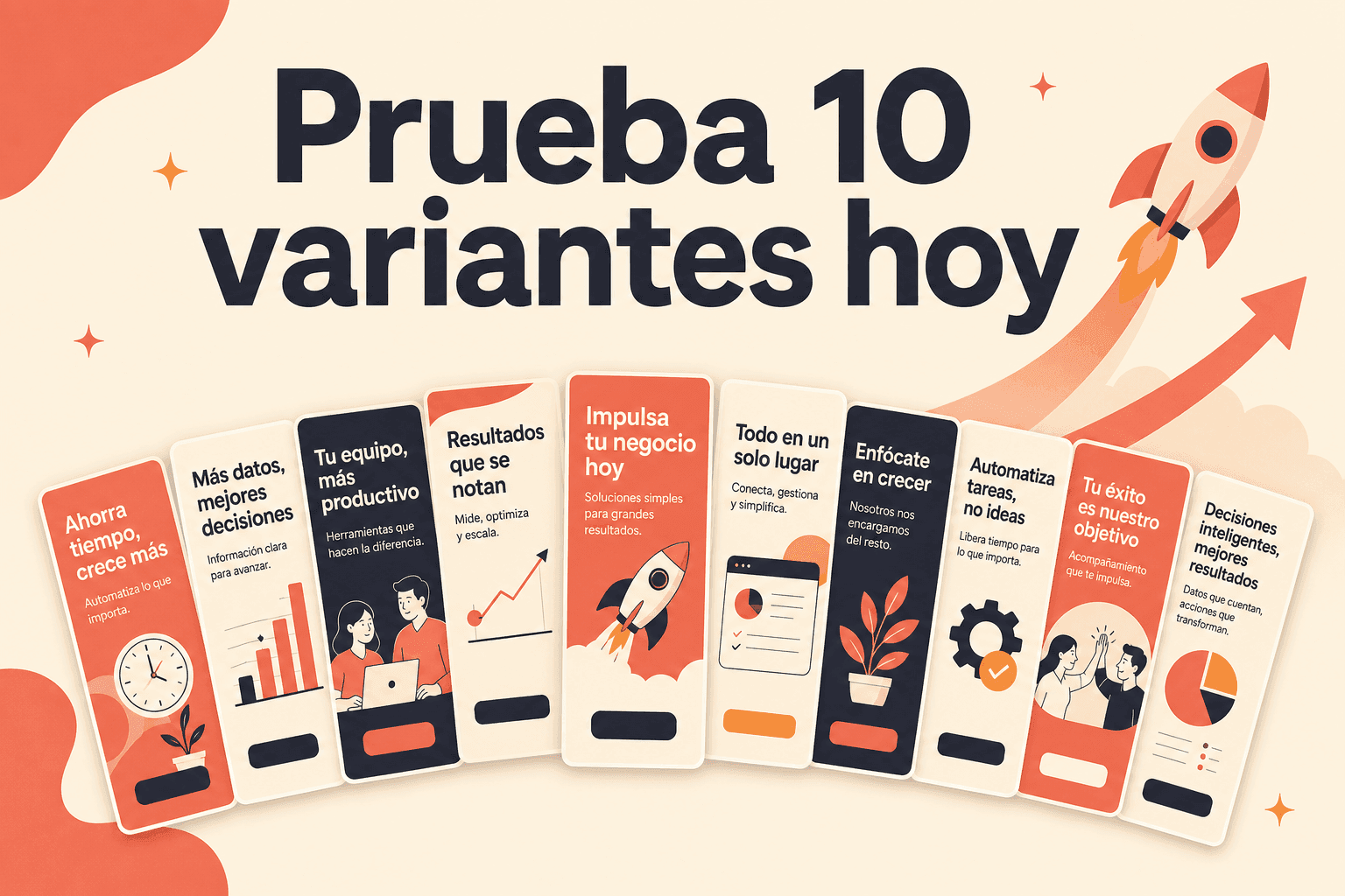 Prueba 10 variantes de anuncio hoy